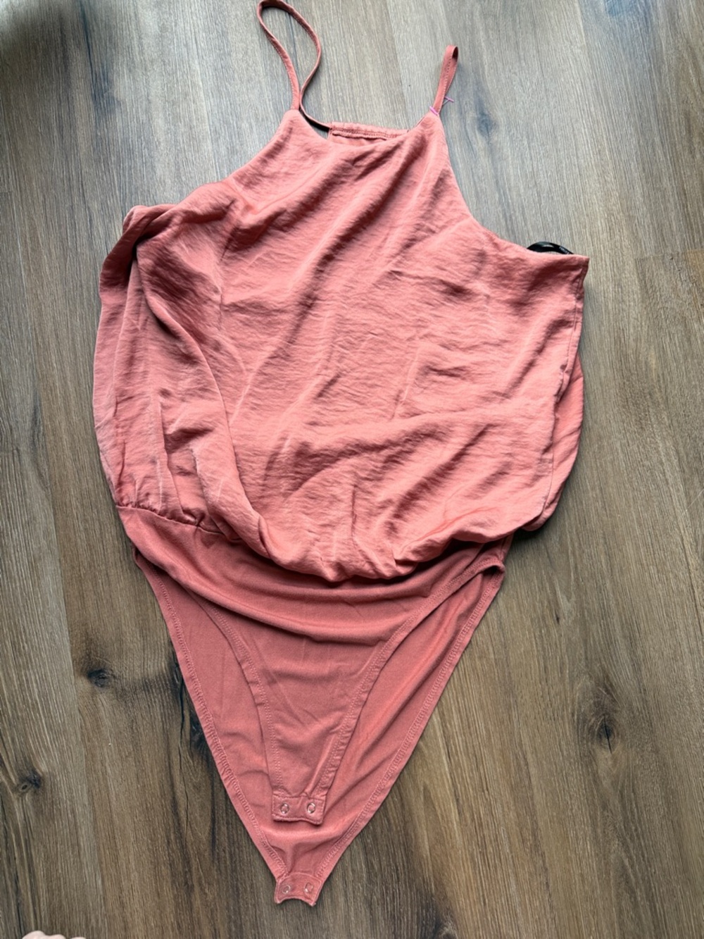 Forever 21 Dusty Coral Spaghetti Strap Bodysuit